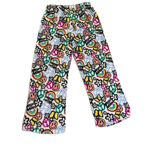 Happy nation soft fleece kids/girls Pj bottom nwt size small